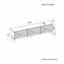 Hanah Home Felix Soporte de TV Nogal